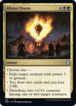 Abzan Charm card from Commander: Dominaria United