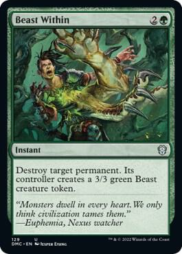 Beast Within card from Commander: Dominaria United
