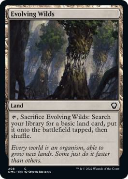 Evolving Wilds card from Commander: Dominaria United