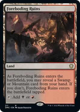 Foreboding Ruins card from Commander: Dominaria United