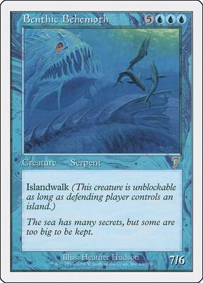 Benthic Behemoth card from 7th Edition