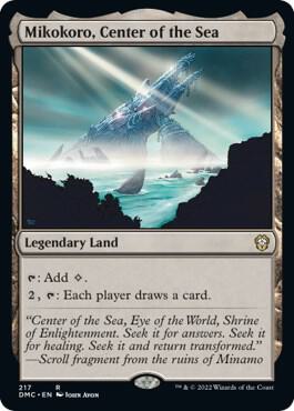 Mikokoro, Center of the Sea card from Commander: Dominaria United