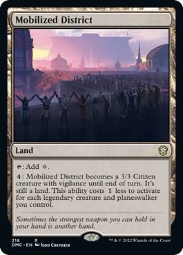 Mobilized District card from Commander: Dominaria United
