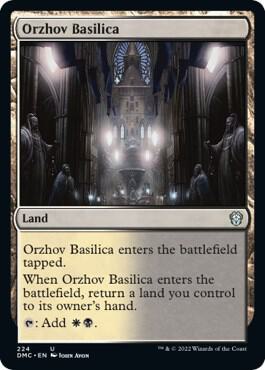 Orzhov Basilica card from Commander: Dominaria United