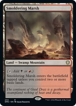 Smoldering Marsh card from Commander: Dominaria United