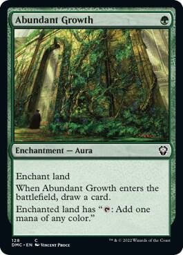 Abundant Growth card from Commander: Dominaria United