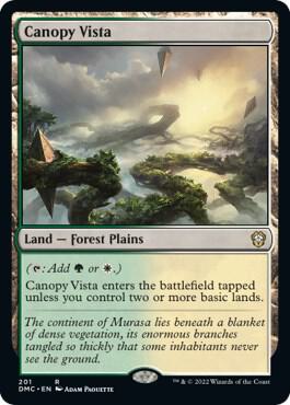 Canopy Vista card from Commander: Dominaria United