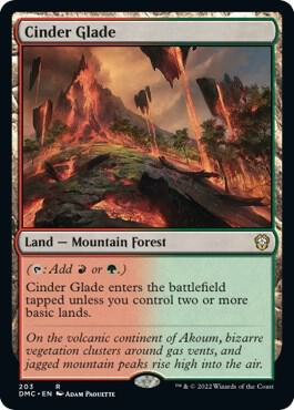 Cinder Glade card from Commander: Dominaria United