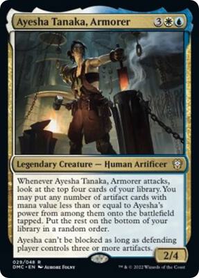Ayesha Tanaka, Armorer card from Commander: Dominaria United