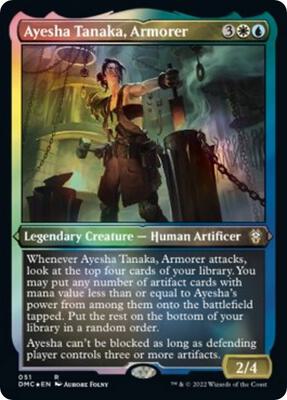 Ayesha Tanaka, Armorer (Foil Etched) card from Commander: Dominaria United
