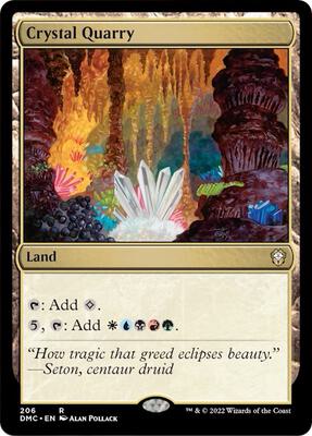 Crystal Quarry card from Commander: Dominaria United