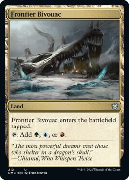 Frontier Bivouac card from Commander: Dominaria United