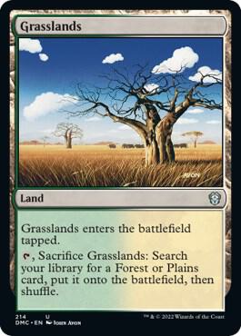 Grasslands card from Commander: Dominaria United