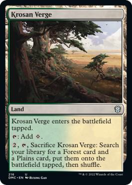 Krosan Verge card from Commander: Dominaria United