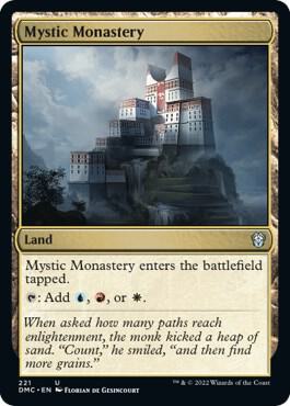Mystic Monastery card from Commander: Dominaria United