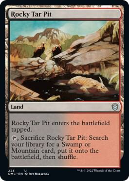 Rocky Tar Pit card from Commander: Dominaria United
