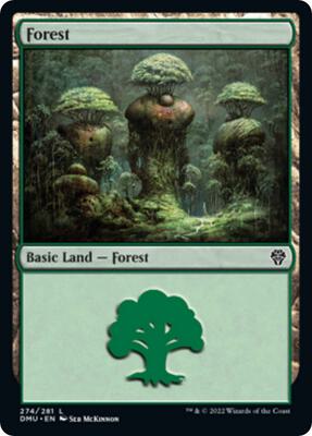 Forest (274) card from Dominaria United