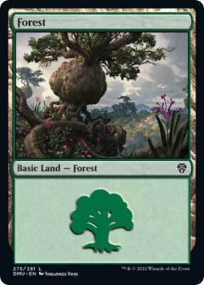 Forest (275) card from Dominaria United
