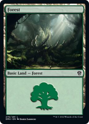 Forest (276) card from Dominaria United