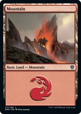 Mountain (271) card from Dominaria United