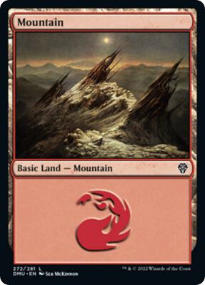 Mountain (272) card from Dominaria United
