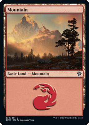 Mountain (273) card from Dominaria United