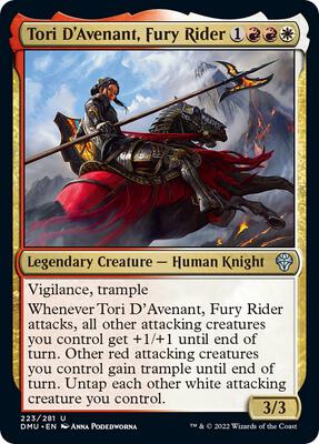 Tori D'Avenant, Fury Rider card from Dominaria United