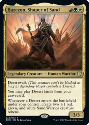 Hazezon, Shaper of Sand card from Commander: Dominaria United