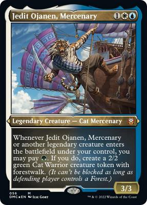 Jedit Ojanen, Mercenary (Foil Etched) card from Commander: Dominaria United