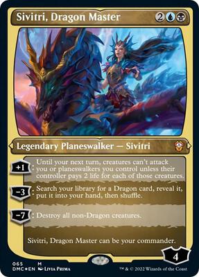 Sivitri, Dragon Master (Foil Etched) card from Commander: Dominaria United