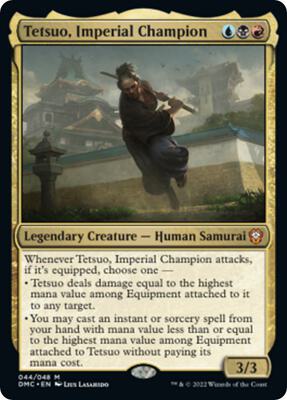 Tetsuo, Imperial Champion card from Commander: Dominaria United