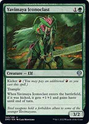 Yavimaya Iconoclast card from Dominaria United