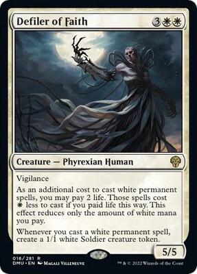 Defiler of Faith card from Dominaria United