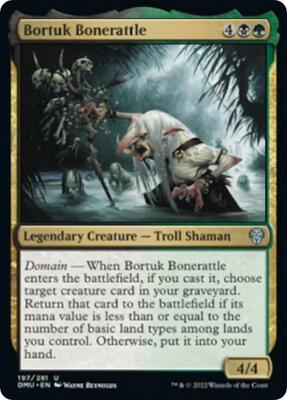 Bortuk Bonerattle card from Dominaria United