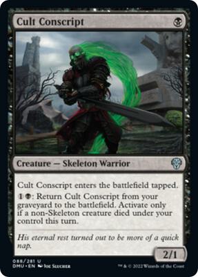 Cult Conscript card from Dominaria United