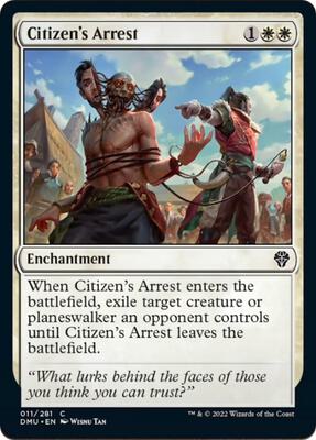 Citizen's Arrest card from Dominaria United