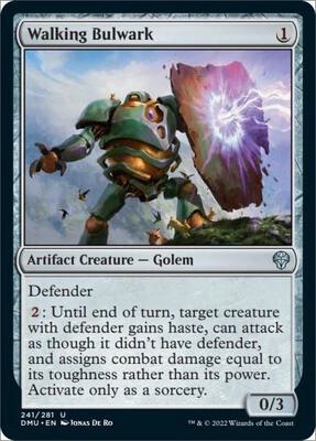 Walking Bulwark card from Dominaria United