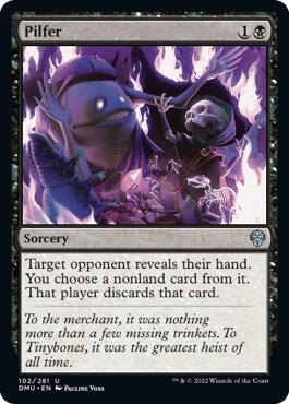 Pilfer card from Dominaria United