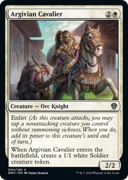 Argivian Cavalier card from Dominaria United