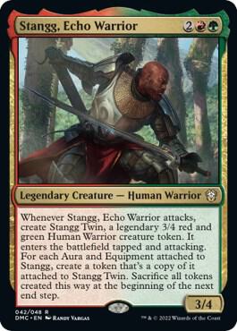Stangg, Echo Warrior card from Commander: Dominaria United