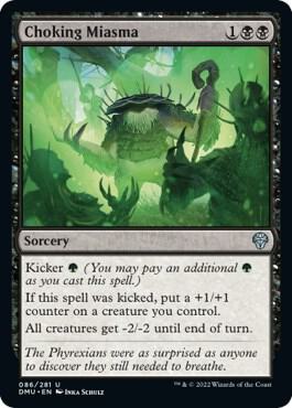 Choking Miasma card from Dominaria United