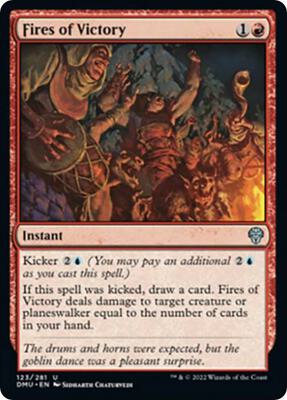 Fires of Victory card from Dominaria United
