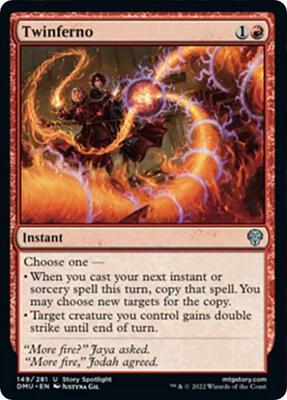 Twinferno card from Dominaria United
