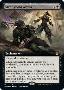 Stronghold Arena (Extended Art) card from Dominaria United