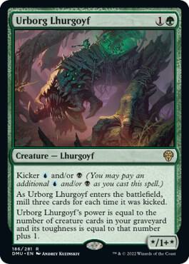 Urborg Lhurgoyf card from Dominaria United