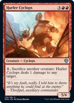 Hurler Cyclops card from Dominaria United