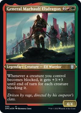 General Marhault Elsdragon (Foil Etched) card from Commander: Dominaria United
