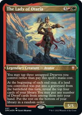 The Lady of Otaria (Foil Etched) card from Commander: Dominaria United