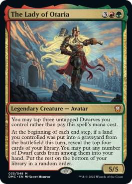 The Lady of Otaria card from Commander: Dominaria United