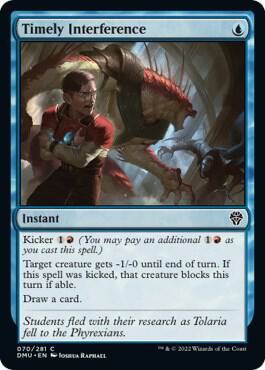 Timely Interference card from Dominaria United